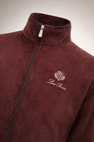 Modern Suede Zip Jacket – Luxury Urban Fit (Rustic Brown)